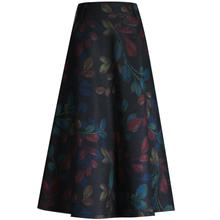 plus size 4XL!Printed Women Woolen Skirt Fashion Winter High Waist Warm Wool Skirts Ladies high Waist A-Line skirt 2024 - buy cheap