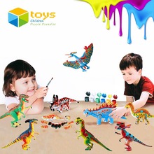 DIY Coloring Painting Animal Model Drawing Toys Graffiti Jurassic Dinosaur Creative Learning Educational Toys for Children Gifts 2024 - buy cheap