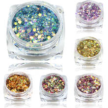 New Arrival 1Bottle 3g Mix Color Nail Art Acrylic USA Glitter Powder Dust , 3D Beauty Polish Tips SAT27-40 2024 - buy cheap