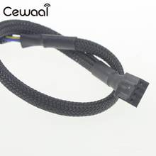 Cewaal 27cm 4 Pin PWM Connector CPU Fan Cable Computer PC Extension Power Cable Extended Lead Line Connector Black 2024 - buy cheap