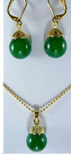 O envio gratuito de $ $ wholesale_jewelry_wig Conjunto Verde Brinco Colar de Pingente de Moda 2024 - compre barato