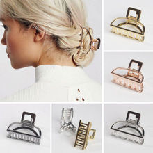 Elegant Women Hair Claw Clips Crab Shape Acrylic Small Side Style Clamps New 2024 - buy cheap