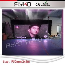 Free shipping P50mm 2*5m programmable led video curtain on christmas decoration 2024 - buy cheap