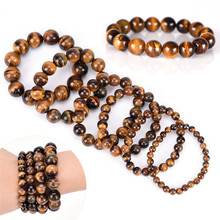 2017 Natural Stone bead Buddha Bracelet Men Jewelry Classic Black Beaded Bracelets for Men 6 Size for Choose women 2024 - buy cheap