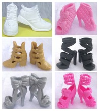 Zapatillas de deporte para muñeca Barbie, zapatos planos con lazo de 30cm, a la moda, novedad, venta al por mayor, 1 par, 1/6 2024 - compra barato