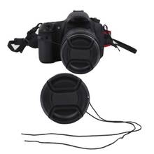 49mm Snap-On Center-Pinch Lens Cover Cap + Anti-lost Rope Set For DSLR Camera 2024 - buy cheap