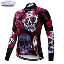 Camisa térmica feminina de manga longa e flanela, camiseta térmica de inverno com manga longa para ciclismo, mtb, camiseta para corrida de estrada, montanha, 2018 2024 - compre barato