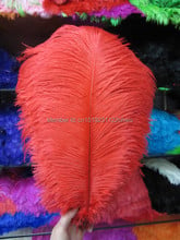 Promotional price 50pcs14-16 inches / 35-40cm red ostrich feathers for large weddings and parties, decorations free shipping 2024 - buy cheap