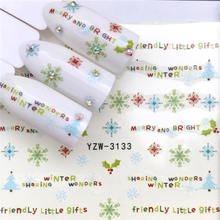 FWC 1 Sheet Nail Stickers Water Transfer Sticker Green Grass Designs Nail Art Slider Manicure Decoration 2024 - buy cheap