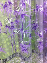 Cs 132 tecido cortina transparente com estampa floral, painel para janela varanda sala de tule divisor lenço tecido de cortina #74275 2024 - compre barato