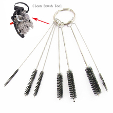 7 in 1 Carburetor Carbon Deposit Jet Cleaning Brushes Tool For Ascot 500 CB1 CBF1000 CBR125R Motorcycle Parts Clean Universal 2024 - buy cheap