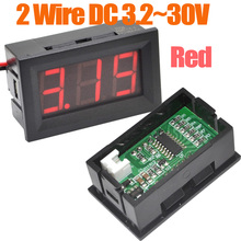 Voltímetro digital vermelho com 10 tamanhos, voltímetro e painel de 12v com frete grátis-10000124 2024 - compre barato