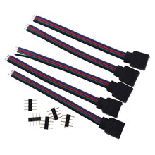 High Quality 100pcs RGB 4-Pin Extension Wire Connectable Cable For 3528 5050 RGB LED Strip Free Shipping 2024 - buy cheap