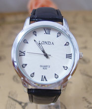 Лидер продаж кожаные часы Топ бренд мужские спортивные часы Аналоговые кварцевые наручные часы Relogio Masculino londa-5 2024 - купить недорого
