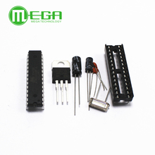 1Set ATMEGA328P-PU without-BOOTLOADER + DIP Socket & 16MHz crystal Kit for Diy 2024 - buy cheap