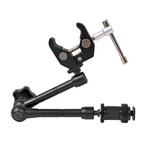 Super Clamp 7/11 inches Adjustable Magic Articulated Arm for Mounting Monitor LED Light LCD Video Camera Flash Camera DSLR 2024 - купить недорого
