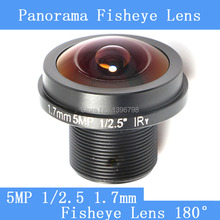 PU'Aimetis-cámara de vigilancia panorámica con ojo de pez, lente infrarroja M12 de gran angular de 1/2 grados, 5MP, 1,7, 5 HD, 180mm 2024 - compra barato