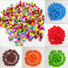 120pcs/lot 10mm Pompom Soft Pompones Fluffy Plush Craft Multicolor Pom Poms Ball Furball Home Decor Kids Toys DIY Supplies 2024 - compre barato