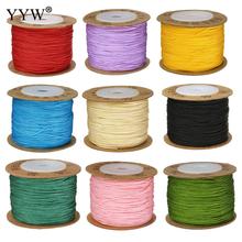 2017 0.8MM 100m/Spool  Macrame Rope Satin Rattail Nylon Cords/String Kumihimo Chinese Knot Cord DIY Bracelet Jewelry Findings 2024 - buy cheap