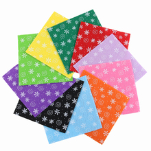 Nanchuang 1mm Thickness Snowflake Printed Non Woven Felt Fabric For DIY Handmade Sewing Doll&Crafts Material 10Pcs/Pack 15x15cm 2024 - buy cheap