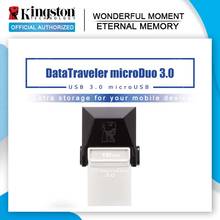 Kingston Dual OTG USB Flash Drives high speed 70M/S PenDrives 64GB OTG USB 3.0 Pen Drives DataTraveler microDuo 3.0 2024 - buy cheap