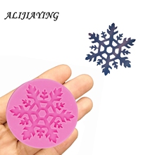 Different styling christmas snowflakes silicone mold fondant mould cake decorating tools Sugarpaste Craft Bakeware D1304 2024 - buy cheap