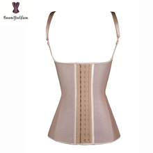 good elastic adjustable straps 100% latex rubber waist cincher front 3 hooks underbust corset vest Waist Slim waist trainer 887 2024 - buy cheap