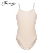 Skin Bodysuit Children Girls leotards gymnastics for girls sleeveless Nude Leotard Kids Ballet Dance Leotard Flesh Underwear 2024 - buy cheap