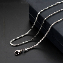 Fashion new titanium steel stainless steel necklace ingot chain sweater chain couple models jewelry hot sale 2024 - buy cheap