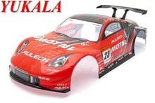 YUKALA rc parts PVC painted shell body 1/10 Radio Control Car Body Shell 190mm Red 2024 - buy cheap