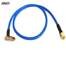 Blue Right Angle SMA Male to SMA Male Plug Connector RF coax Simi Rigid RG402 cable 50ohm 50cm 1m 3m 5m 10m 2024 - buy cheap