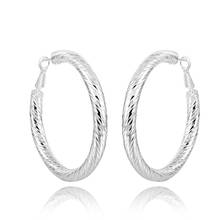 Hermosa Big Promotion Hoop Earrings Elegant 50*50mm Round Tube Fashion Wholesale Women Earring 2024 - buy cheap