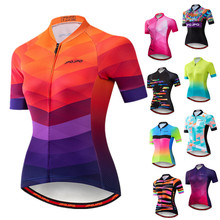 Weimostar 2021 Women Cycling Jersey Short Sleeve Racing Sport MTB Bike Jersey Cycling Shirt Pro Team Bicycle Clothing Maillot 2024 - buy cheap