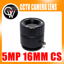 HD 5.0Megapixel IR CCTV Lens 16mm CS Lens 5MP for HD Security Cameras F2.0 Image Format 1/2" 2024 - buy cheap
