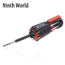 8 In 1 Slotted Phillips Screwdriver Precision With LED Light Folding Screwdriver Bits Multitool Household Repair Tool 2024 - buy cheap
