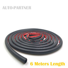 6 Meter/pcs small D  type  9*10mm automotive weatherstripping sound insulation sealing rubber strip3m Sticky Tape car door seal 2024 - buy cheap