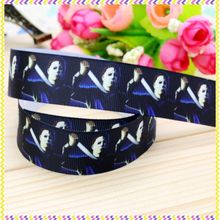 New 7/8'' Free shipping printed grosgrain ribbon hair bow headwear party decoration wholesale OEM 22mm H4035 2024 - buy cheap