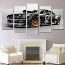 Современный плакат домашний декор рамки настенные картины для Гостиная 5 шт. Ford Mustang машина Rtr холсты для рисования HD с PENGDA 2024 - купить недорого