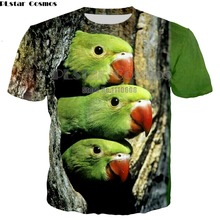 Summer New Fashion Men Women Sweatshirt 3D Print Animal Parrot T Shirt Short Sleeve Hip Hop Harajuku Pullover 7XL 2024 - buy cheap