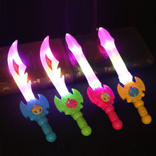 Espada láser de fiesta Led brillante para niños, juguetes luminosos al aire libre, espada de luz, regalo parpadeante, navidad 2024 - compra barato