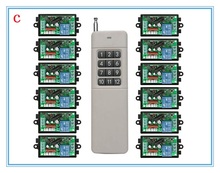 Interruptor de Control remoto inalámbrico JRL113, accesorio con 4 receptores, transmisor de código de aprendizaje, ajuste momentáneo, 10A, CA de 220V 2024 - compra barato