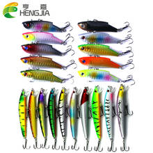 HENGJIA Mixed Fishing Lures Minnow And VIB Hard Artificial Wobblers Crankbaits Plastic Baits Pesca Isca Fishing Accessories 2024 - buy cheap