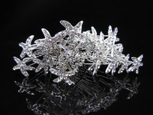 200 Pcs New Arrive Silver Color Starfish Bridal Wedding Prom Crystal Hair Jewelry Hair Pins Girl Women Hair Clip Hair Stick 2024 - buy cheap