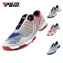 Мужская обувь для гольфа Pgm, водонепроницаемые кроссовки с пряжками для легкой атлетики, нескользящая износостойкая профессиональная спортивная обувь AA51039 2024 - купить недорого