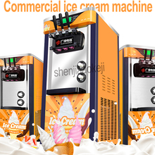 three-color commercial desktop soft ice cream machine 220V/100vvertical make ice cream intelligent sweetener ice cream maker 1pc 2024 - buy cheap