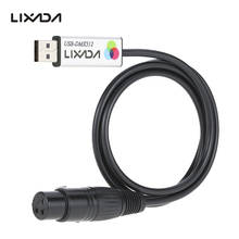 Lixada Usb To Dmx Interface Adapter Stage Lighting Disco Light Dj Dmx Interface Usb Party Lights Beam Usb Led Dmx 512 Interface 2024 - buy cheap
