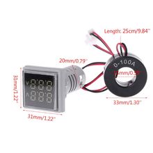 Mini LED Digital Dual Display Voltmeter Ammeter Meter Voltage Current Tester AC 60-500V 0-100A Display Gauge 2024 - buy cheap