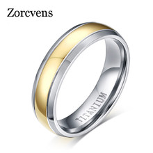 ZORCVENS-anillo de compromiso de titanio, bandas de boda, joyería para hombres y mujeres 2024 - compra barato