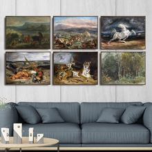 Home Decoration Art Wall Pictures Fro Living room Poster Print Canvas Printings Paintingsn French Eugene Delacroix 2024 - buy cheap