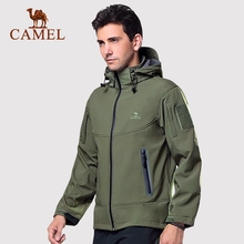CAMEL Outdoor Men Softshell Jacket Polyester Camping Hiking Jackets Windproof Waterproof Jacket Male Rain Windstopper 2024 - buy cheap